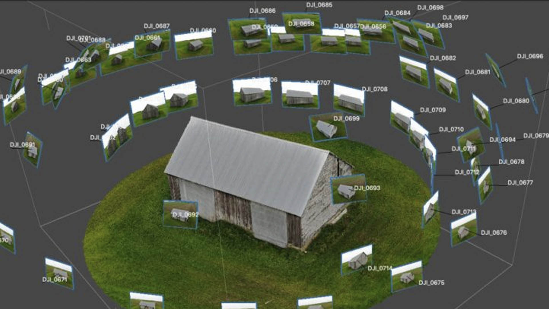 Photogrammetry image processing